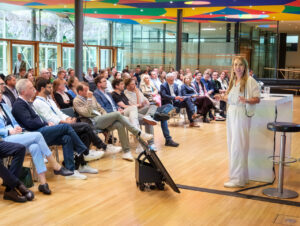 Hella Fuhrmann, Country Manager D-A-CH bei Adyen, in der Breakout-Session zu Agentic Commerce