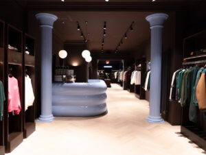 Der von Schwitzke & Partner 2025 gestaltete Flagshipstore von Another Cotton Lab in Düsseldorf