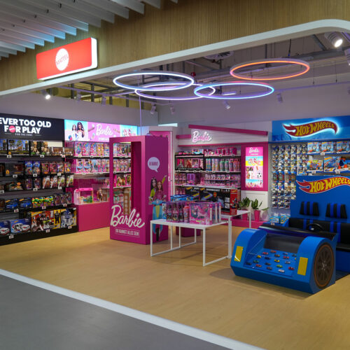 Die Mattel-Boutique mit eigenem Barbie-Bereich