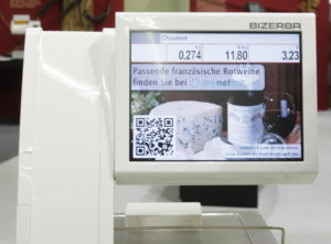 Über den QR-Code kann der Kunde mit seinem Smartphone Informationen abrufen