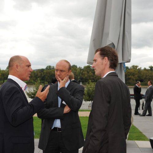 Christoph Ester (Bäro), Thomas Schulte (Edeka Südbayern), Markus Rüther (Edeka Zentrale)