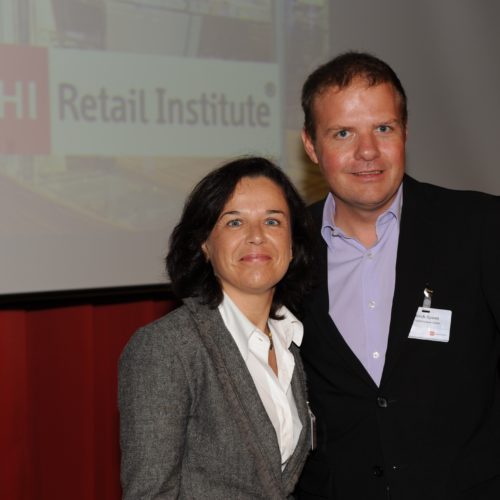 Moderatorenduo: Claudia Horbert, Ulrich Spaan (EHI)