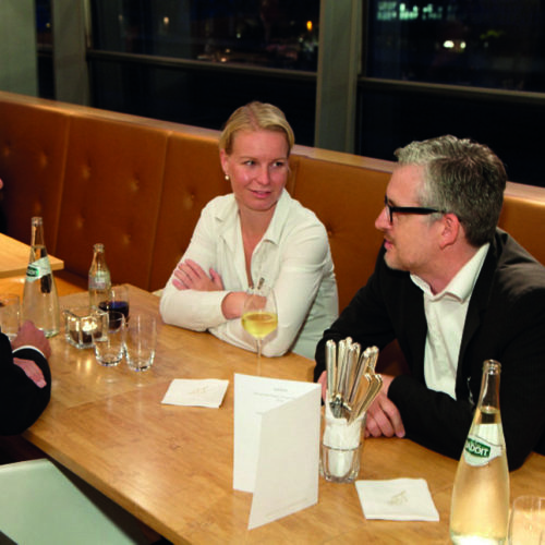 Gute Stimmung: Uwe Meyer (Engbers), Antje Brünning und Benno Overkamp (beide Ernsting‘s Family)