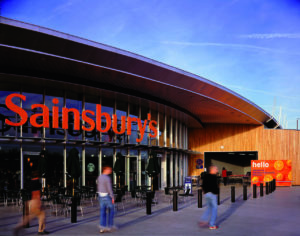 Der Klimamarkt von Sainsbury’s in Greenwich und die Firmenfarbe „Living Orange“ wurden von 20/20 kreiert