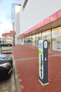 Ladestation für Elektroautos und -fahrräder bei Möbel Zurbrüggen in Herne